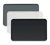 KaraLuna Base para comederos básicos de silicona (60 x 40 cm), color negro I Base de alimentación, Base antideslizante para comedero de perros o gatos I Comedero Alfombrilla de alimentación automática