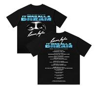Karan Aujla It was All A Dream The World Tour 2024 Camiseta de algodón de manga corta Hip Hop, Negro, S