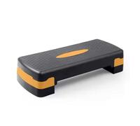KARAN KING Fitness Stepper for Home & Gym, Cardio, Weights, Yoga, Entrenamiento - Ajustables 2 Step Level Heights (10,15 cm) - Juego de accesorios perfecto para rutinas de fitness (naranja)