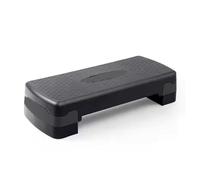 KARAN KING Fitness Stepper for Home & Gym, Cardio, Weights, Yoga, Training - Adjustable 2 Step Level Heights (10,15 cm) - Perfect Equipment Accessory Set para rutinas de fitness (negro)