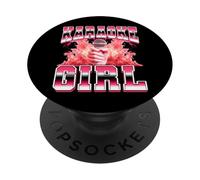 Karaoke Chica Amantes de la Música Cantantes Cantantes Estilo Bootleg de los 90 PopSockets PopGrip Adhesivo