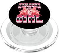 Karaoke Chica Amantes de la Música Cantantes Cantantes Estilo Bootleg de los 90 PopSockets PopGrip para MagSafe