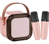 Karaoke con micrófono para niña, micrófono karaoke para niños y niñas 3 4 5 6 7 8 9 10 11 12 años, micrófono para niños con 5 voces mágicas, regalo de cumpleaños, juguetes para fiestas, camping