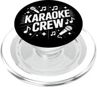 Karaoke Crew Música Cantante Noche PopSockets PopGrip para MagSafe