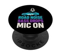 Karaoke de Coche Cantando en Coche Viaje por Carretera música Regalo PopSockets PopGrip Adhesivo