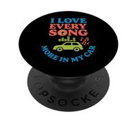 Karaoke de Coche Cantando en Coche Viaje por Carretera música Regalo PopSockets PopGrip Adhesivo