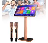 Karaoke KTV, Pantalla táctil capacitiva de 19,5/22 Pulgadas, Salida 4K, máquina de Karaoke con Cambio de 27 Idiomas, para Fiestas en casa de niñas y niños,19.5inch-3TB
