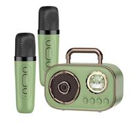 Karaoke Machine for Kids - Combo de micrófono y altavoces, altavoz inalámbrico portátil con micrófono | Suministros de audio recargables con duración de batería larga para el restaurante de cafés de c