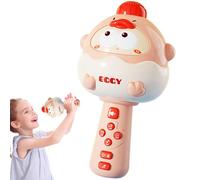 Karaoke Machine for Kids, Wireless Girls Microphone Singing System, Portable Karaoke Speaker with Handheld Microphone for Home, Dance, Fun, 4.21x7.56x3.94 Inches, Yellow/Pink