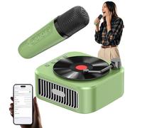 Karaoke Machine, Portable Karaoke Speaker, Handheld Music Player, Micrófono Incluido, Retro Design, Small & Compact, Fun for Kids, Toddler-Friendly, Party Entertainment, (ABS)