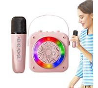 Karaoke Machine, Portable Karaoke Speaker, RGB Lighting Speaker, Wireless Micrófono Set, Karaoke Speaker System, Camping Karaoke Machine, Picnic Speaker, Family Karaoke,