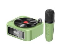 Karaoke Machine, Small Speaker, Wireless Blue-Tooth Micrófono Set Retro Singing Toy Portable Handheld Music Player for Kids Parties, 1200mAh, 5V-1A, 5W