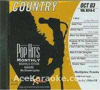Karaoke Music CDG: Pop Hits Monthly Country October 2003 CDG