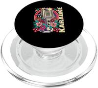 Karaoke Musica Bar Cantante Flores Micrófono Karaoke PopSockets PopGrip para MagSafe