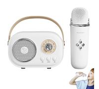 Karaoke portátil, máquina de Karaoke | Altavoz de Karaoke doméstico con micrófono - Altavoz inalámbrico portátil con micrófonos para Karaoke, máquina de Karaoke Creativa con Efectos de Cambio de Voz