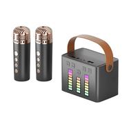 Karaoke portátil, máquina de Karaoke | Altavoz de Karaoke - Máquina de Karaoke, micrófono, Altavoz para Cantar con micrófono inalámbrico y luz para cumpleaños