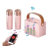 Karaoke portátil, máquina de Karaoke - Altavoz Karaoke con Luces LED,Máquina de Karaoke, micrófono, Altavoz para Cantar con micrófono inalámbrico y luz para cumpleaños