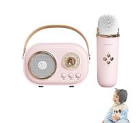 Karaoke portátil, máquina de Karaoke - Micrófono Altavoz portátil para Karaoke,Altavoz inalámbrico portátil con micrófonos para Karaoke, máquina de Karaoke Creativa con Efectos de Cambio de Voz