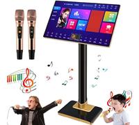 Karaoke Profesional, máquina Karaoke con Pantalla táctil capacitiva micrófono inalámbrico, Control aplicación teléfono, 1,1 Millones Canciones descargadas Nube, para hogar, Bar,21.5inch-1TB