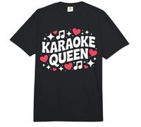 Karaoke Queen Cute Singing Night Mujeres y Niñas Comfort Colors Adult Heavyweight T-Shirt