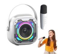 Karaoke Singing Device, Wireless Speaker, Subwoofer with Sound Boost, Durable Audio Speaker, Modern Music Design, Smartphone Party Travel Camping Hiking Daily Gathering Indoor Outdoor Use