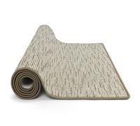 KARAT Alfombra de pasillo Geneva - Alfombra a medida - Tela métrica - Alfombra de pasillo - Alfombra de cocina - Alfombra para cocina, pasillo y sala de estar (100 x 100 cm, Beige)