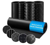 KARAT Alfombrilla de Goma por Metros, Alfombra de Goma en Muchas estructuras, Alfombrilla Antideslizante, Alfombrilla para Suelo, Chapa lagrimal, Suelo (Chapa lagrimal, 150 x 150 cm)