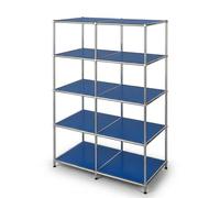KARAT Concept Epure MK-015 - Estantería metálica abierta con 5 estantes, color azul, 78 x 40 x 118 cm