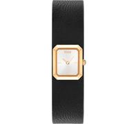 TOUS Reloj analógico con Brazalete de Piel Negra y Acero Dorado Karat Emerald Mini Ref: 3000151100