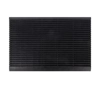 KARAT Felpudo para interior y exterior - Felpudo con cepillos de alto rendimiento - Alfombrilla de entrada - Felpudo atrapador de suciedad - Alfombrilla para puerta (60 x 90 cm, goma)