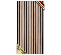 KARAT Paneles acústicos de pared con chapa de madera auténtica para una acústica agradable de la habitación, láminas de madera y fieltro, revestimiento de pared como aislamiento acústico, aislamiento