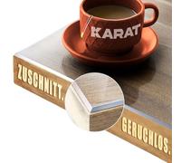KARAT Protector de mesa transparente mate con borde biselado, mantel a medida, tamaño a elegir, lámina protectora mate, protector de mesa (imperial, ancho 55 x largo: 100 cm)