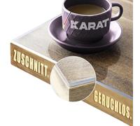 KARAT Protector de mesa transparente mate con borde recto, mantel a medida, tamaño a elegir, lámina protectora mate, protector de mesa (Imperial, ancho 40 x largo: 45 cm)