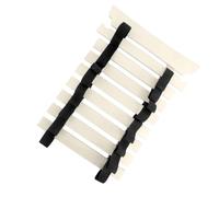 Karate Belt Display Rack | Wooden 8 Belt Organizer Holder | Hooks | No Assembly Wall Hanging Display | Personalized Stickers, Reinforced Structure | Home Gym, Dojos, Kids, Adults