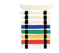 Karate Belt Expositor de Exhibición de Cinturón de Madera, 42 x 53 cm | Exhibición de Cinturón de Artes Marciales | Percha de Karate con Pegatinas | Soporte para Cinturón Artificial, No Necesita