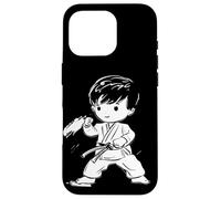Karate Boy Comic Look Kumite para Niños Carcasa para iPhone 16 Pro