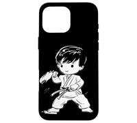 Karate Boy Comic Look Kumite para Niños Carcasa para iPhone 16 Pro Max