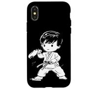 Karate Boy Comic Look Kumite para Niños Carcasa para iPhone X/XS