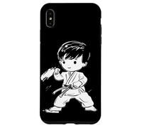 Karate Boy Comic Look Kumite para Niños Carcasa para iPhone XS Max