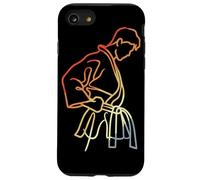 Karate Boy Sketch Vintage Look Shotokan Carcasa para iPhone SE (2020) / 7/8