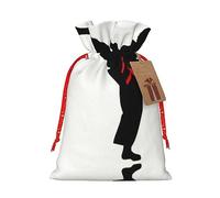 Karate Boy Vector - Cinturón intercambiable de color de 8.3 x 11.8 pulgadas, bolsa de regalo de gran capacidad con cordón para tus regalos preciosos de Halloween, 1 unidad