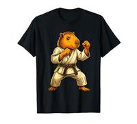 Karate Capibara Artes Marciales Pose de luchador en Kimono Gi Gear Camiseta