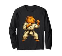 Karate Capibara Artes Marciales Pose de luchador en Kimono Gi Gear Manga Larga