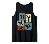 Karate Cumpleaños 11 años Boys Martial Arts Girl Karate Camiseta sin Mangas