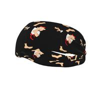 Karate de dibujos animados Elegante diadema deportiva que absorbe el sudor, perfecta para hombres y mujeres, fitness, correr y yoga.