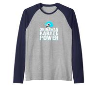 Karate de Okinawa Camiseta Manga Raglan