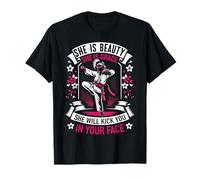 Karate Ella es Belleza Ella es Grace Patear tu cara Camiseta