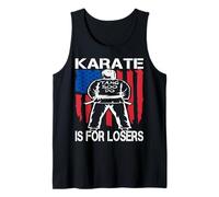 Karate es para perdedores Tang Soo Do bandera americana Camiseta sin Mangas