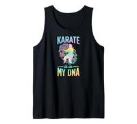 Karate está en mi ADN Gráfico de Huella Digital Camiseta sin Mangas
