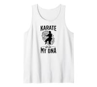 Karate está en mi ADN Gráfico de Huella Digital Camiseta sin Mangas
